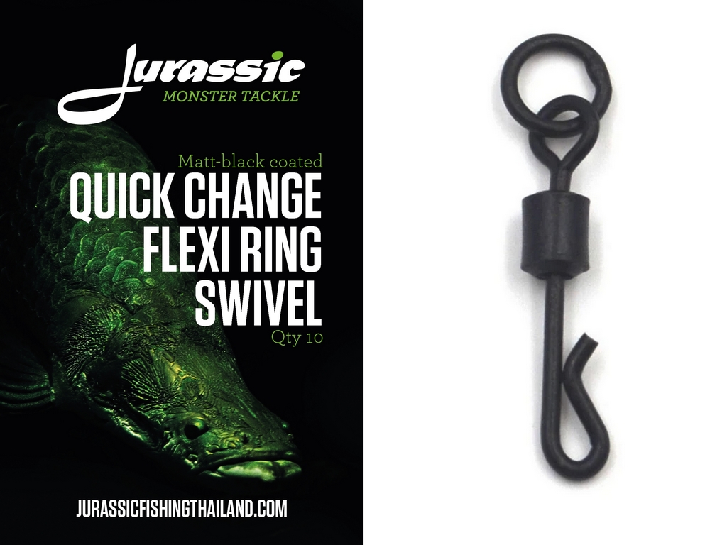 Jurassic Flexi Ring Swivel UK Size 8