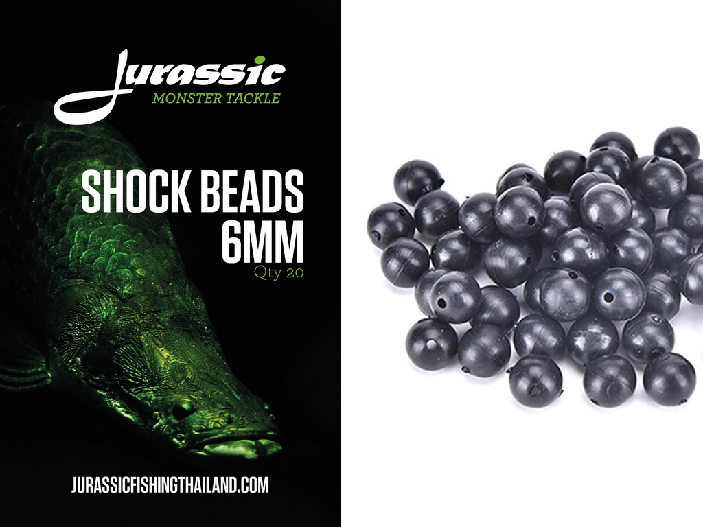 Jurassic Shock Beads 6mm Dark